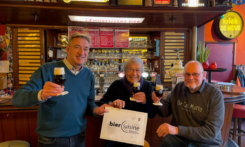 Fedor Vogel, Han Hidalgo en Jaap Keldermans van Biercuisine